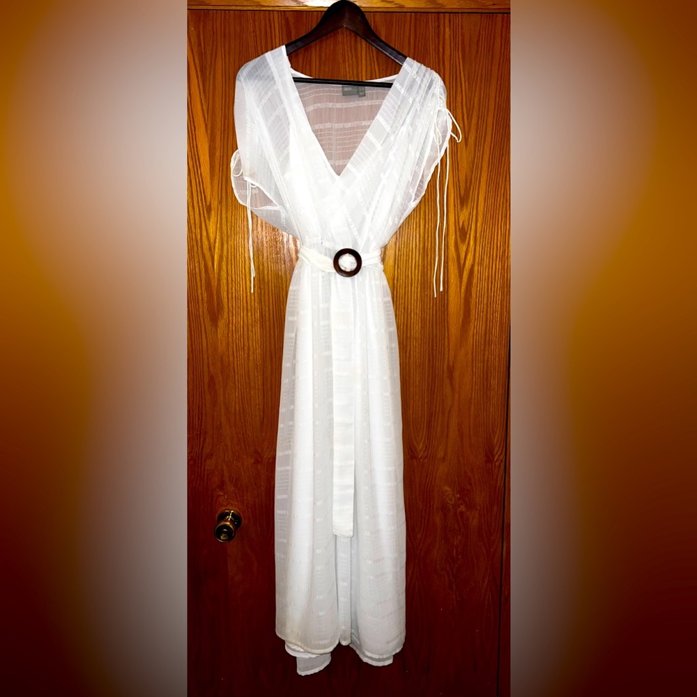 ASOS White 3 Piece Boho Maxi Dress. Size 10.
